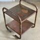 Table basse en acier tubulaire industriel vintage