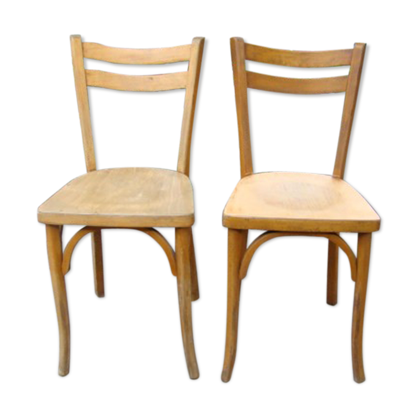 Pair of antique bistro chairs