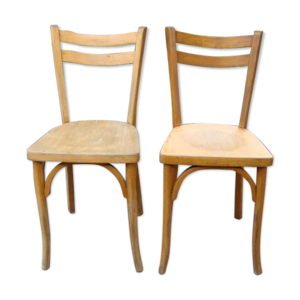 Paire de chaises bistrot anciennes