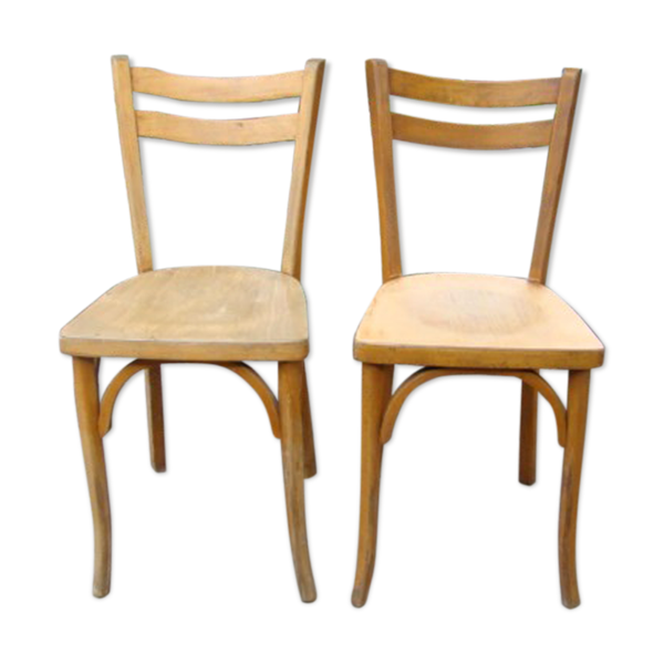 Paire de chaises bistrot anciennes