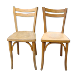 Paire de chaises bistrot anciennes