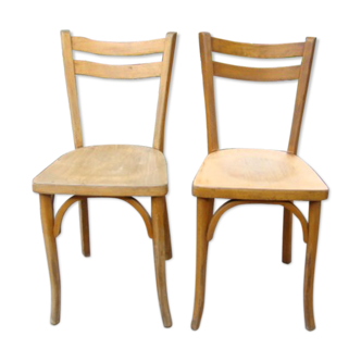 Paire de chaises bistrot anciennes