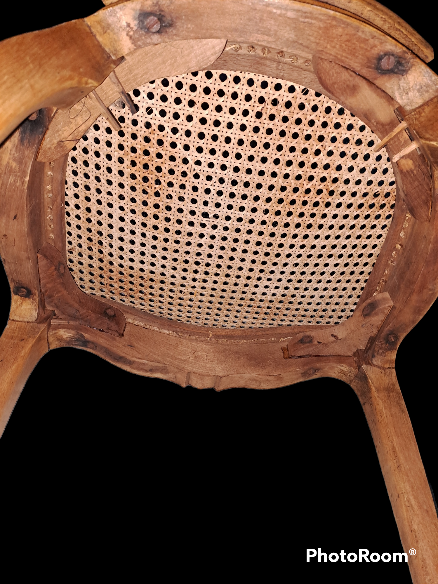 Vintage French wooden chairs