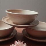 Trio of small bowls and saucers sandstone of the Marais, 1970