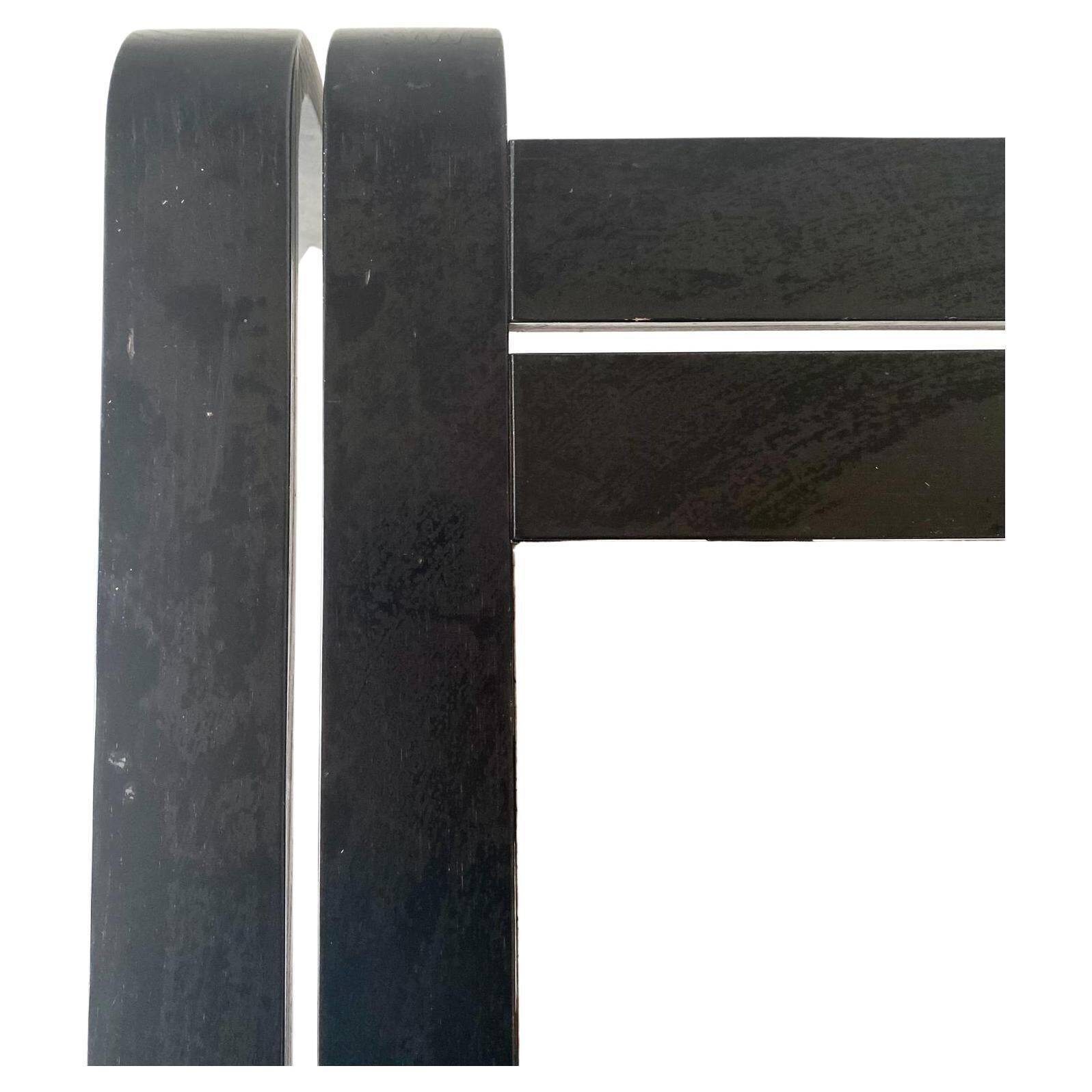 1980s vintage granite coffee table