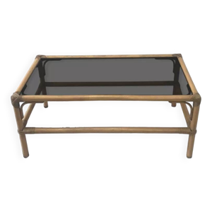 Table basse en rotin
