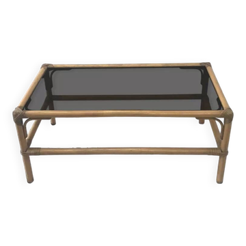 Table basse en rotin