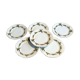 Set of 6 dessert plates in German porcelain