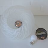 Vintage chandelier / Murano glass hanging lamp / Unique light fixture / Pendant light / Italy 1980s