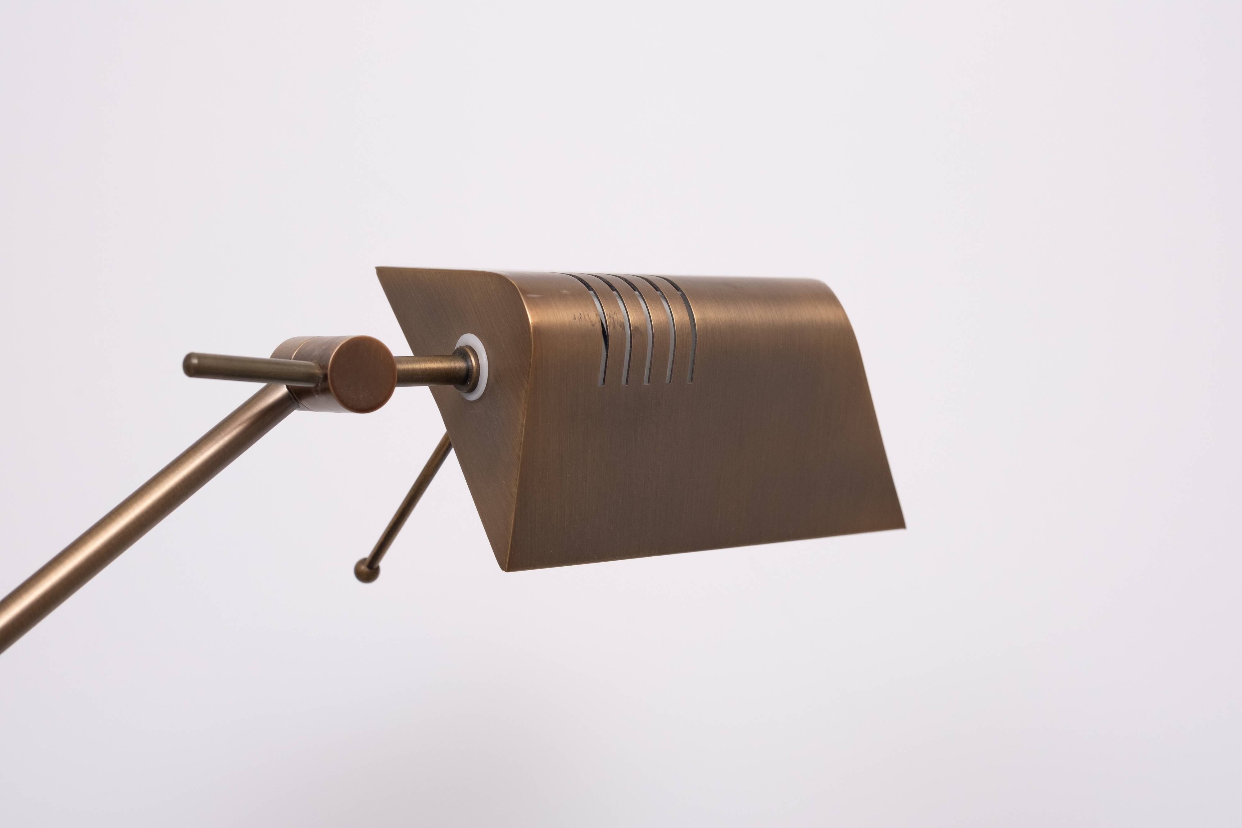 Steinhauer Bronze color floor lamp 1980s Germany