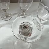 Set of 6 antique 19th century bistro balloon glasses