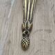 Rocaille style bronze wall lamp