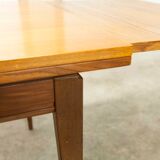 60's rectangular Scandinavian table with extension cords