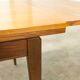 60's rectangular Scandinavian table with extension cords
