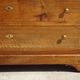 Antique Louis Philippe chest of drawers in solid walnut.