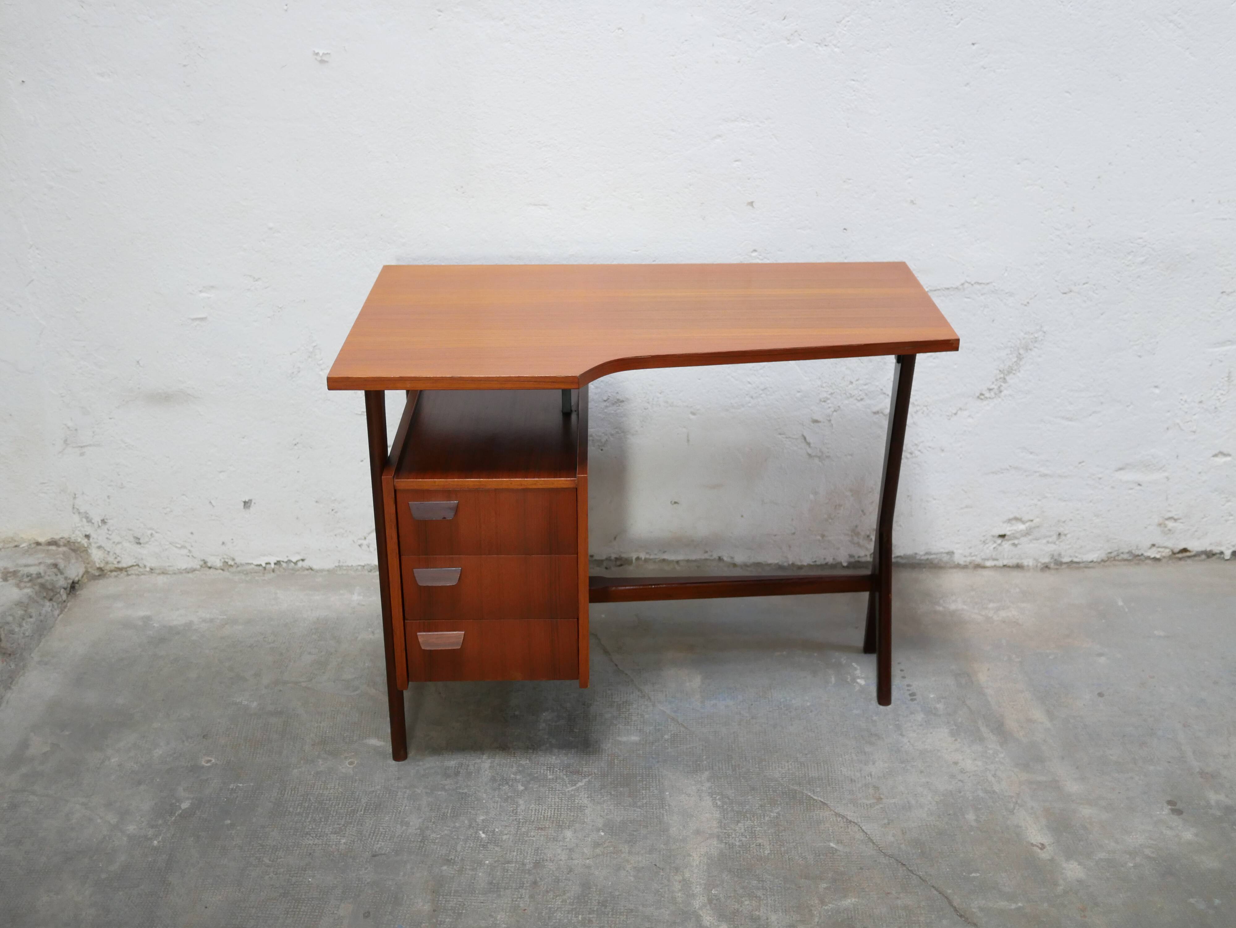 Vintage Scandinavian teak desk