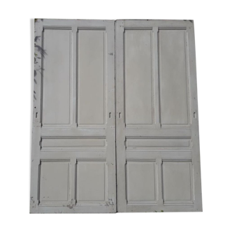 Paire de portes coulissantes 100.8x234cm chacune anciennes (2)