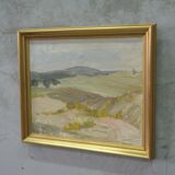 Ruth Wahlund (1906-1994 ), Swedish Landscape, 1960, Oil on Canvas, Framed