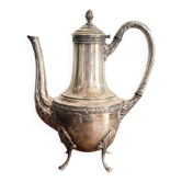 Cafetière balustre en métal argenté Sheffield Angleterre de style Victorien
