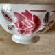 Ceramic bowl with pink flower décor