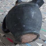 Gargoulette en terre cuite bleue