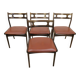 Dining room set in rosewood with table and 4 chairs, 1960s.