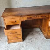Old solid wood desk