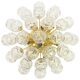 Spectacular Sputnik ceiling light with glass snowballs by Doria, Germany, 1970s