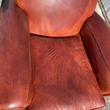 Leather club chair