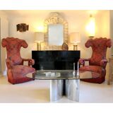 A pair of large armchairs, France early 20th century.