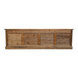 Very large pine trade counter, circa 1920.