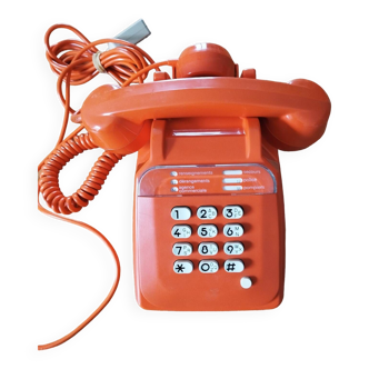 Téléphone orange années 80