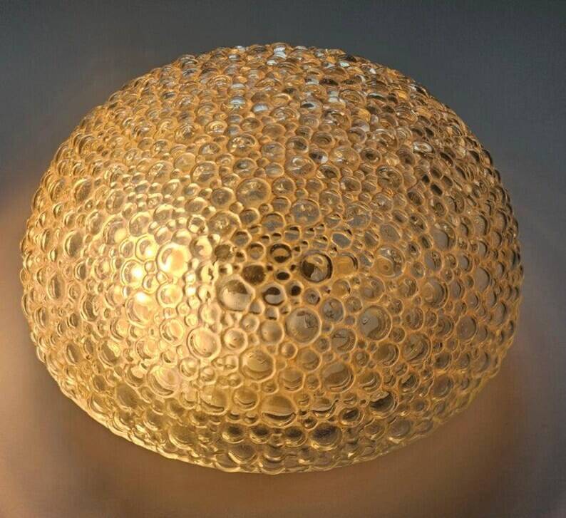 Rare Midcentury Bubble Flush Mount Limburg, Germany, 1970s