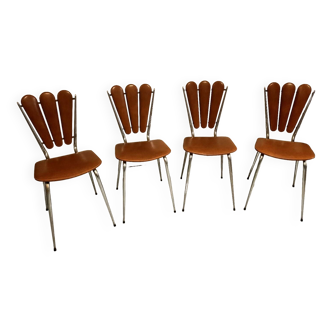 4 chaises petales vintage Tubmenager
