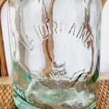 Jar la lorraine in light green glass 1l