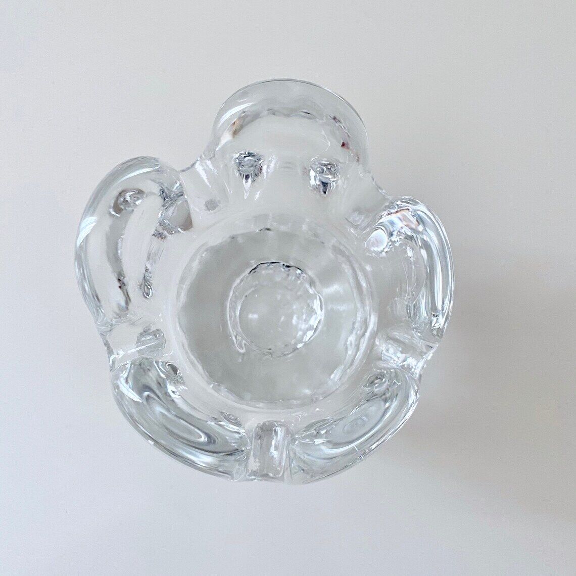 Sunflower candlestick by Göran Wärff for Kosta Boda 1960