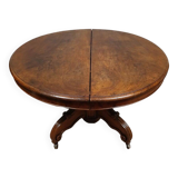 Table guéridon à allonges époque Louis Philippe en noyer vers 1830