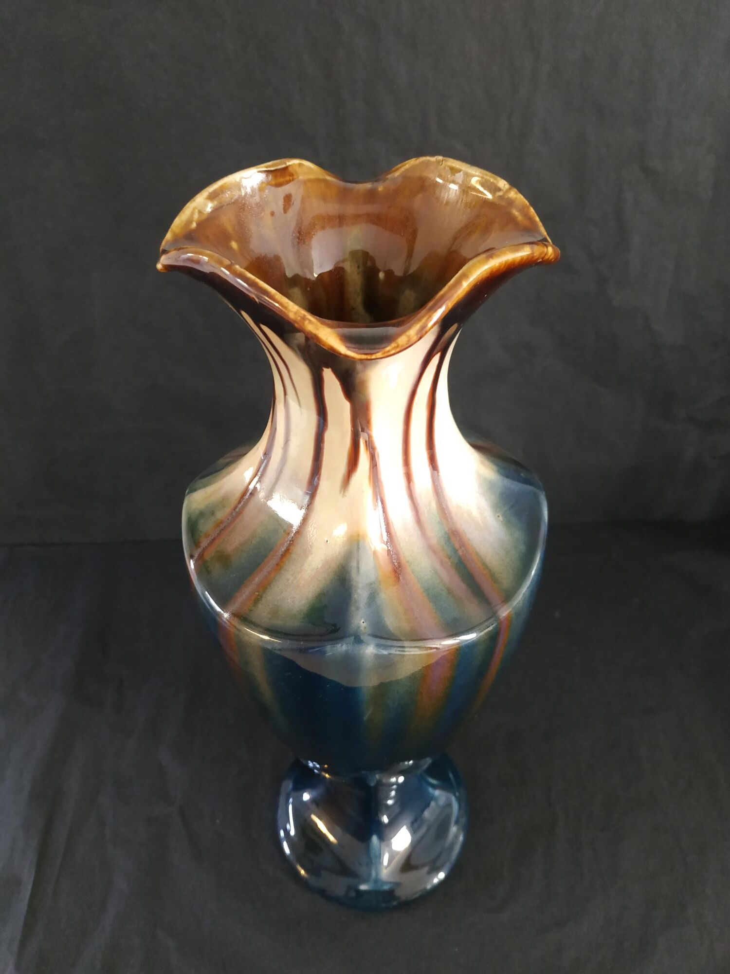 Enamelled vase Belgium