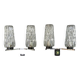 Pair of wall lights from the 1950s-1960s with a push button switch.