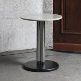 Side table chrome marble