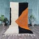 Tapis en laine pure fait main traditionnelle taille 100 x 200 cm