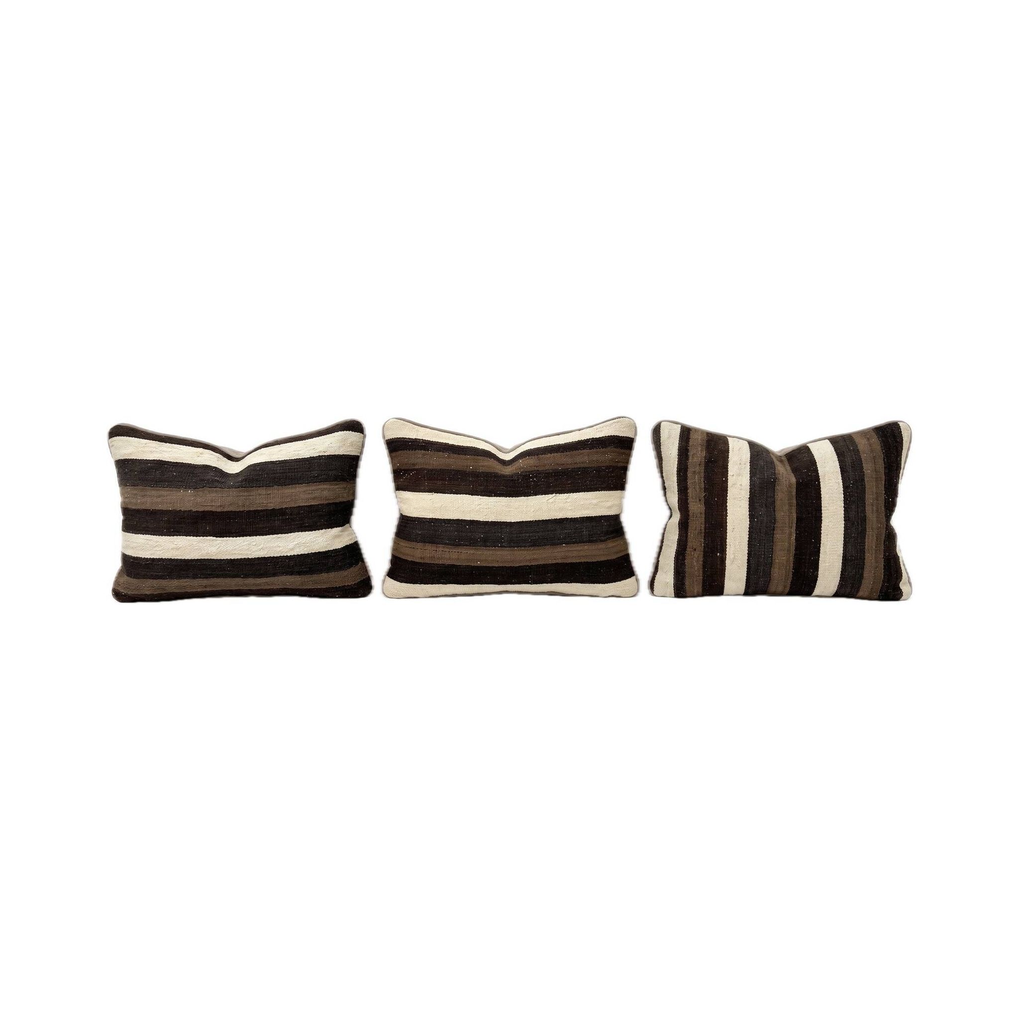 Set of 3 vintage kilim cushion covers 40x60 cm