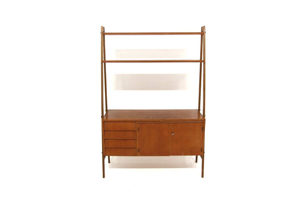 Secrétaire scandinave en teck, Suède, 1960