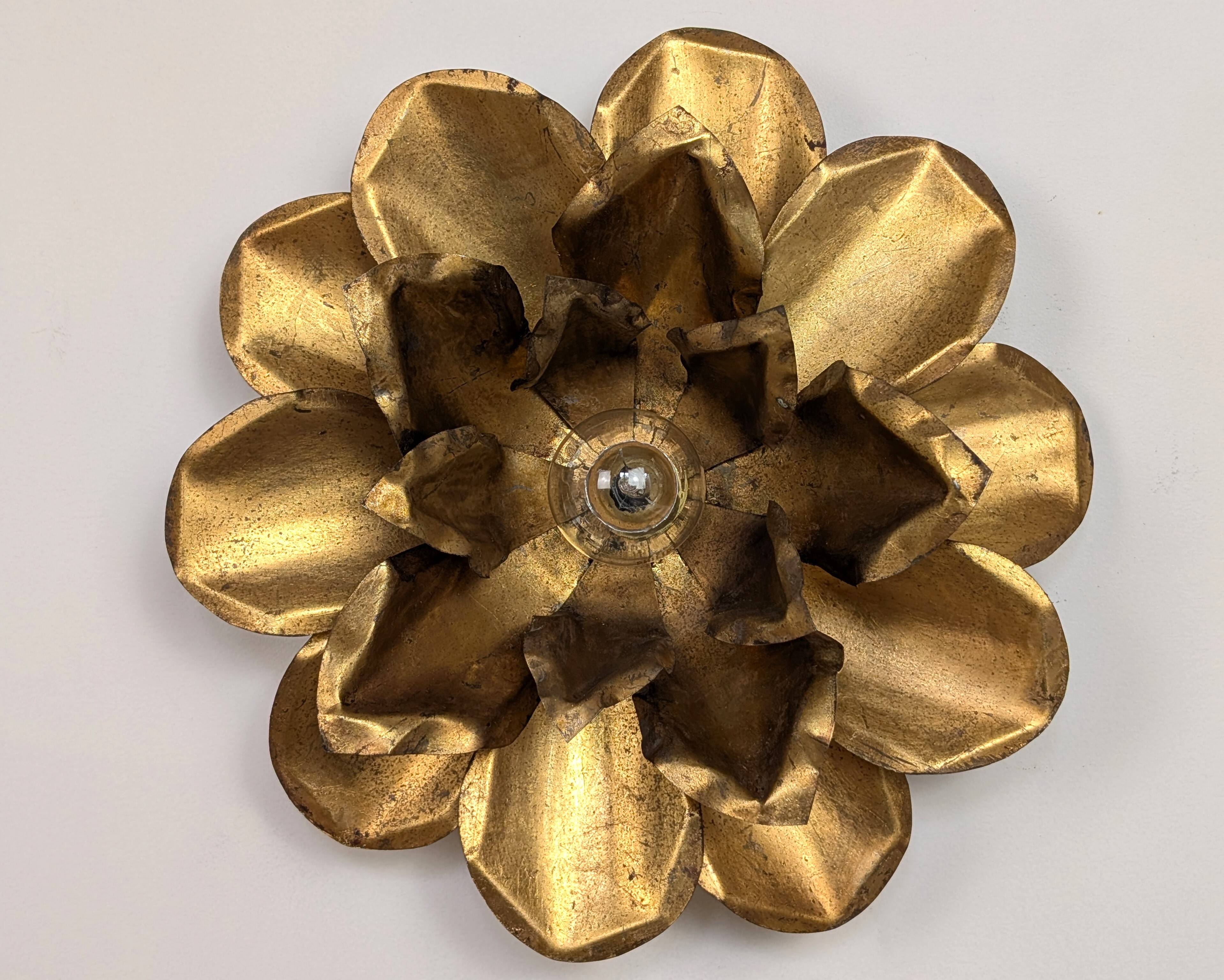 Paire appliques "fleur"