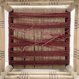 Pair of wooden armchairs and ropes
