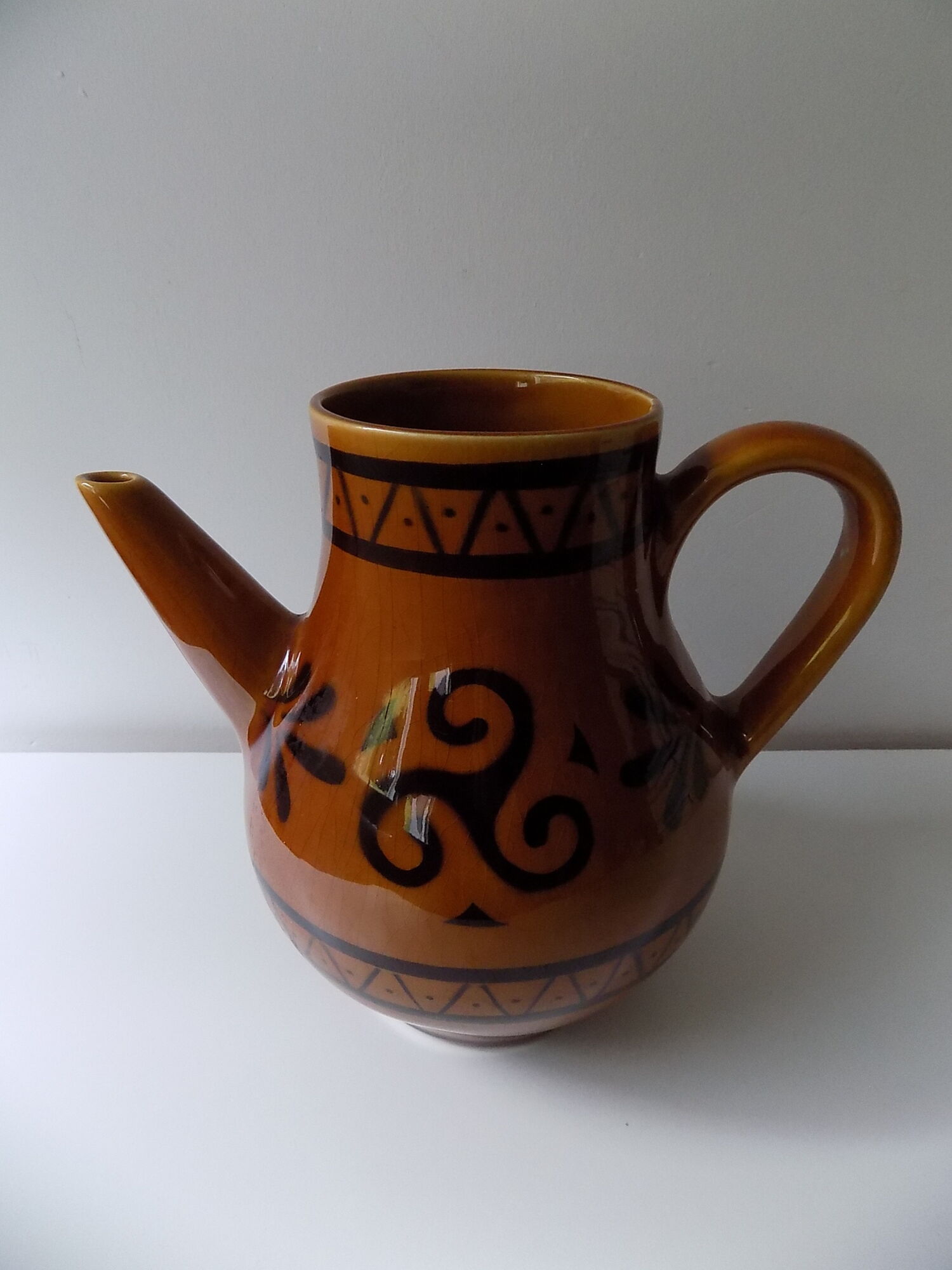 Breton ceramic pitcher