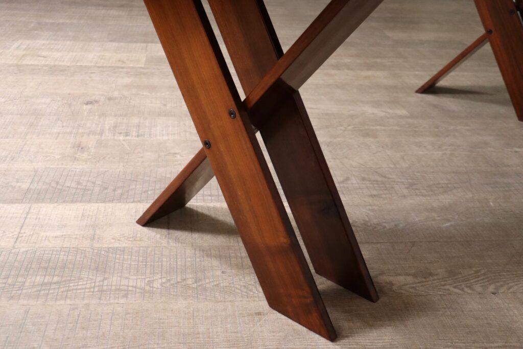TL58 dining table in walnut by Marco Zanuso for Poggi, Italy 1960s