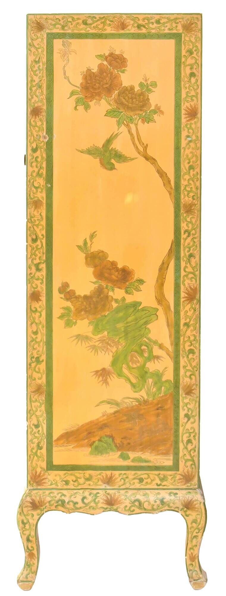 Chiffonnier en bois peint de style chinoisant