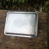 Porte toast metal argenté avec support