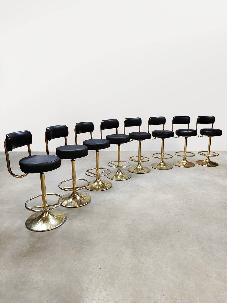 Swedish vintage design bar stools Borje Johanson